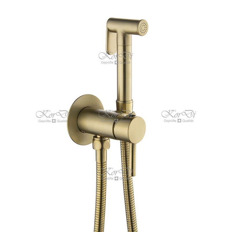 Настенный гигиенический душ KorDi KD 70170 Brushed Gold