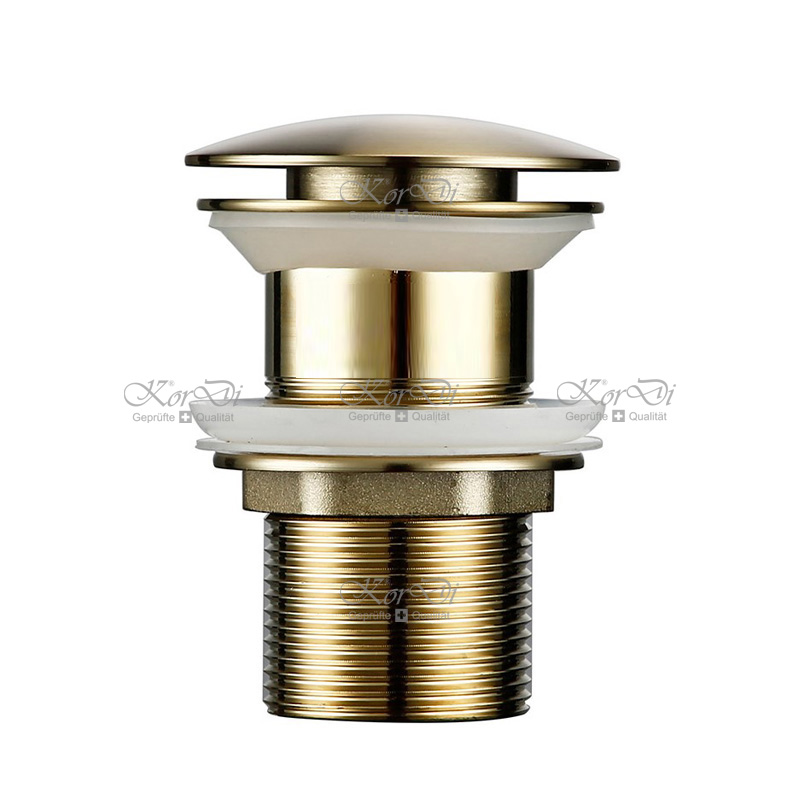 Донный клапан для раковины KorDi KD A707 Brushed Gold